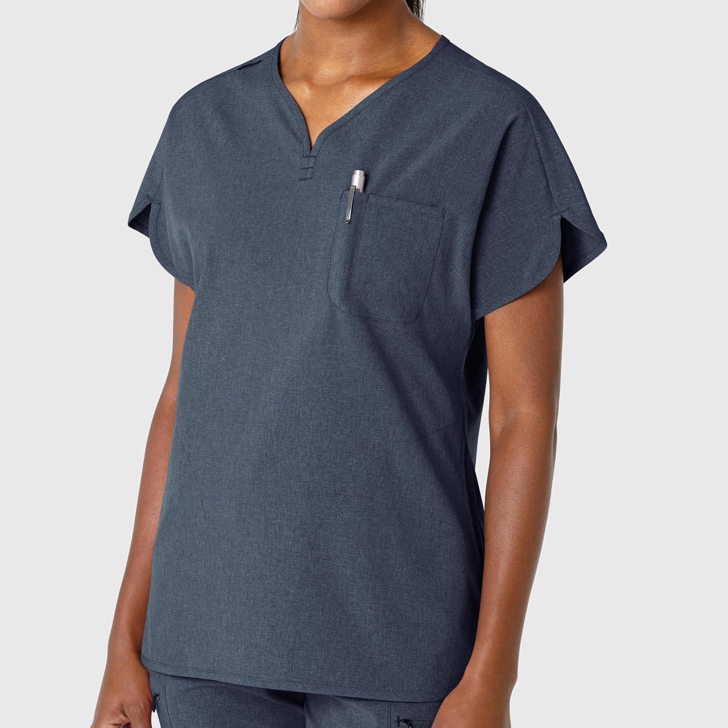 Wink Renew Women’s Dolman Scrub Top(Navy Heather)