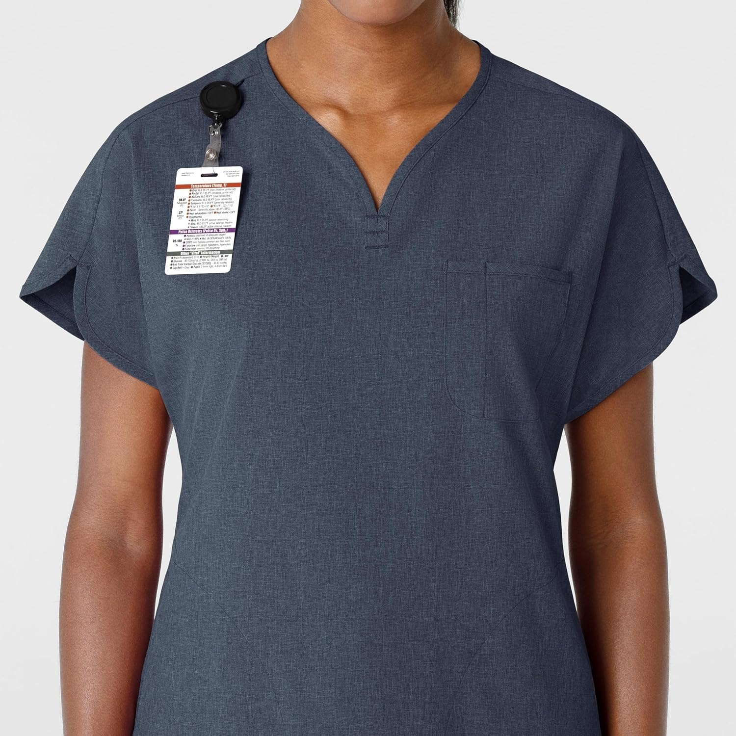 Wink Renew Women’s Dolman Scrub Top(Navy Heather)