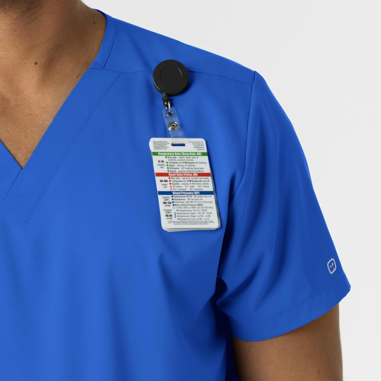 Wink Boundless Unisex V-Neck Scrub Top(Royal)