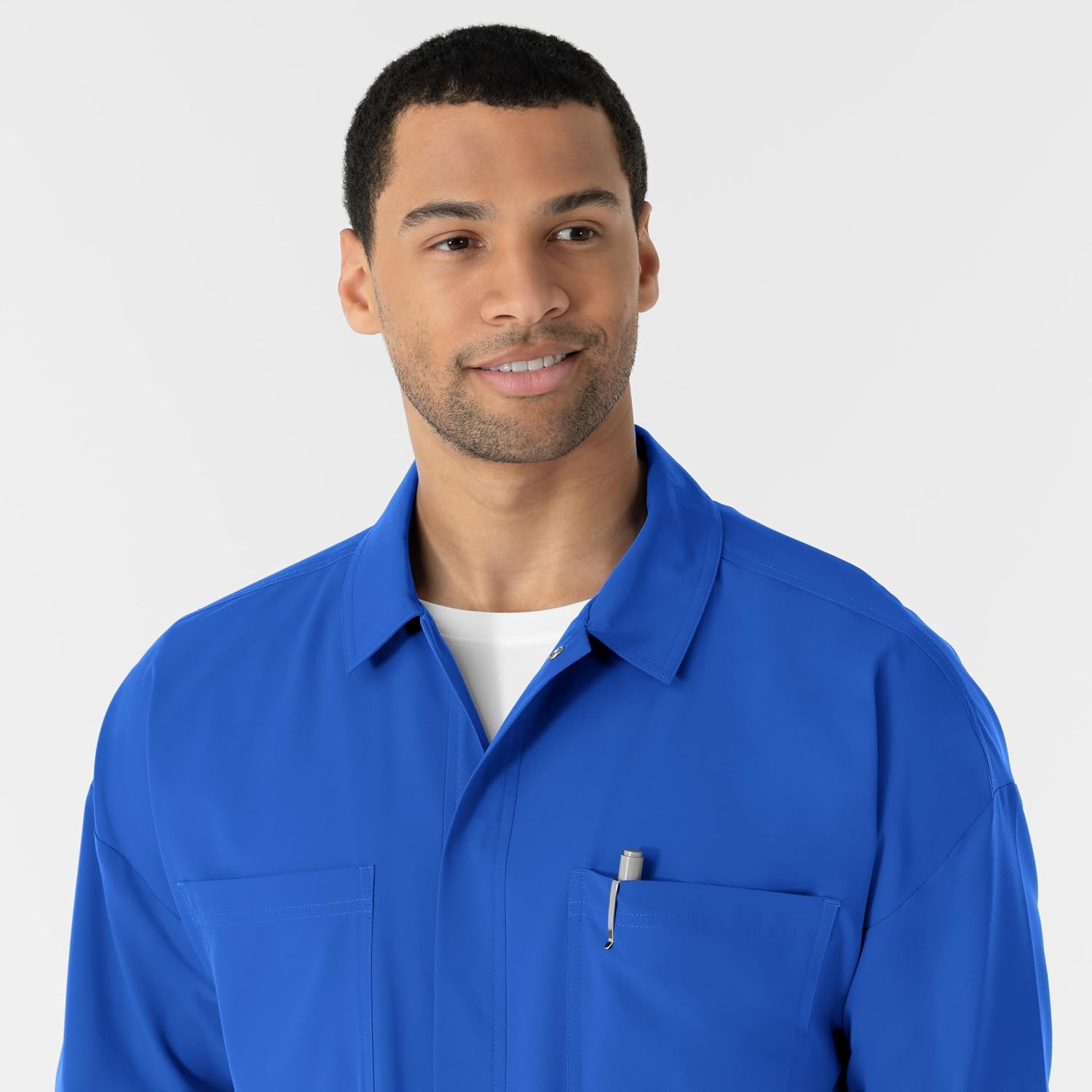 WINK Boundless Men’s Warm Up Scrub Jacket(Royal)
