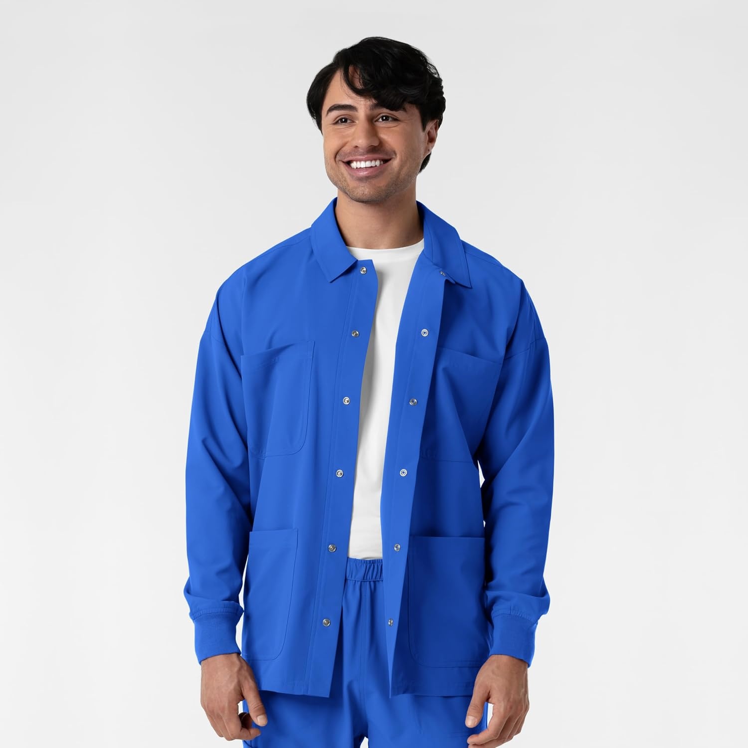 WINK Boundless Men’s Warm Up Scrub Jacket(Royal)