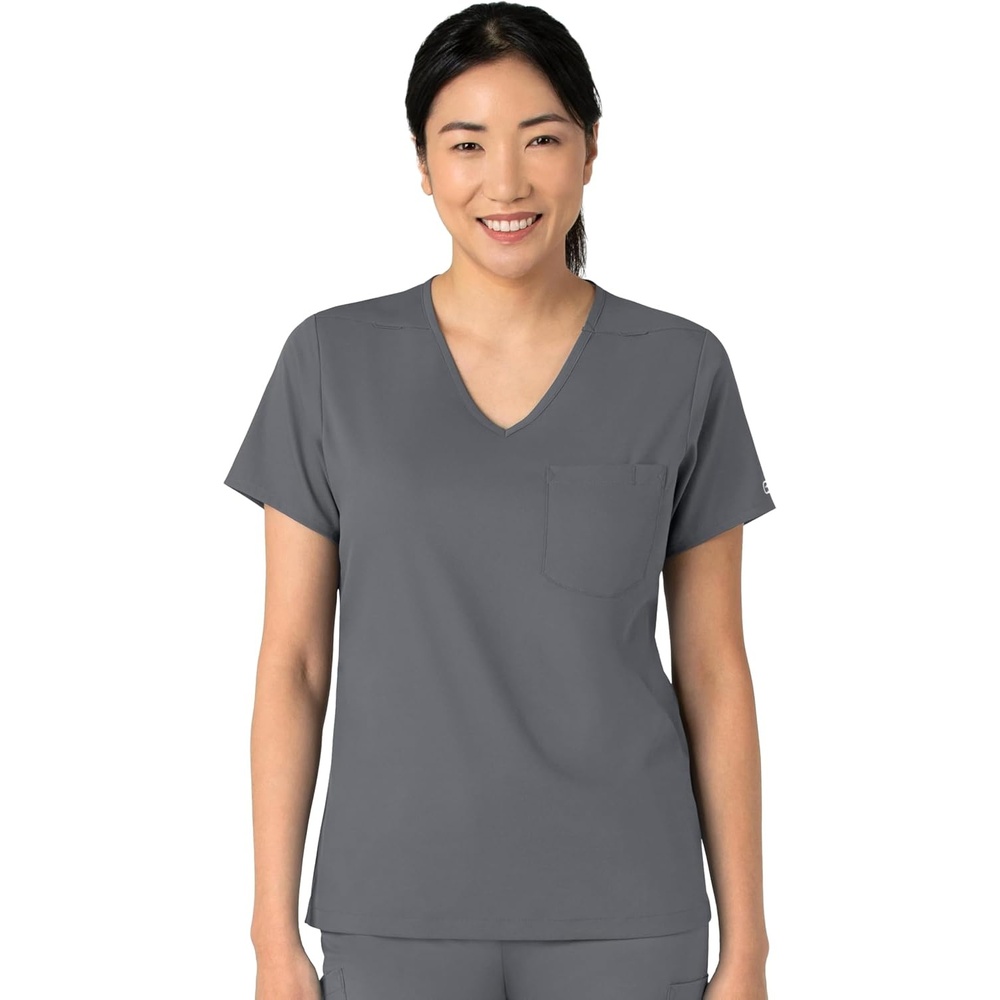 Wink Boundless Women’s Tuck-in Scrub Top(Pewter)