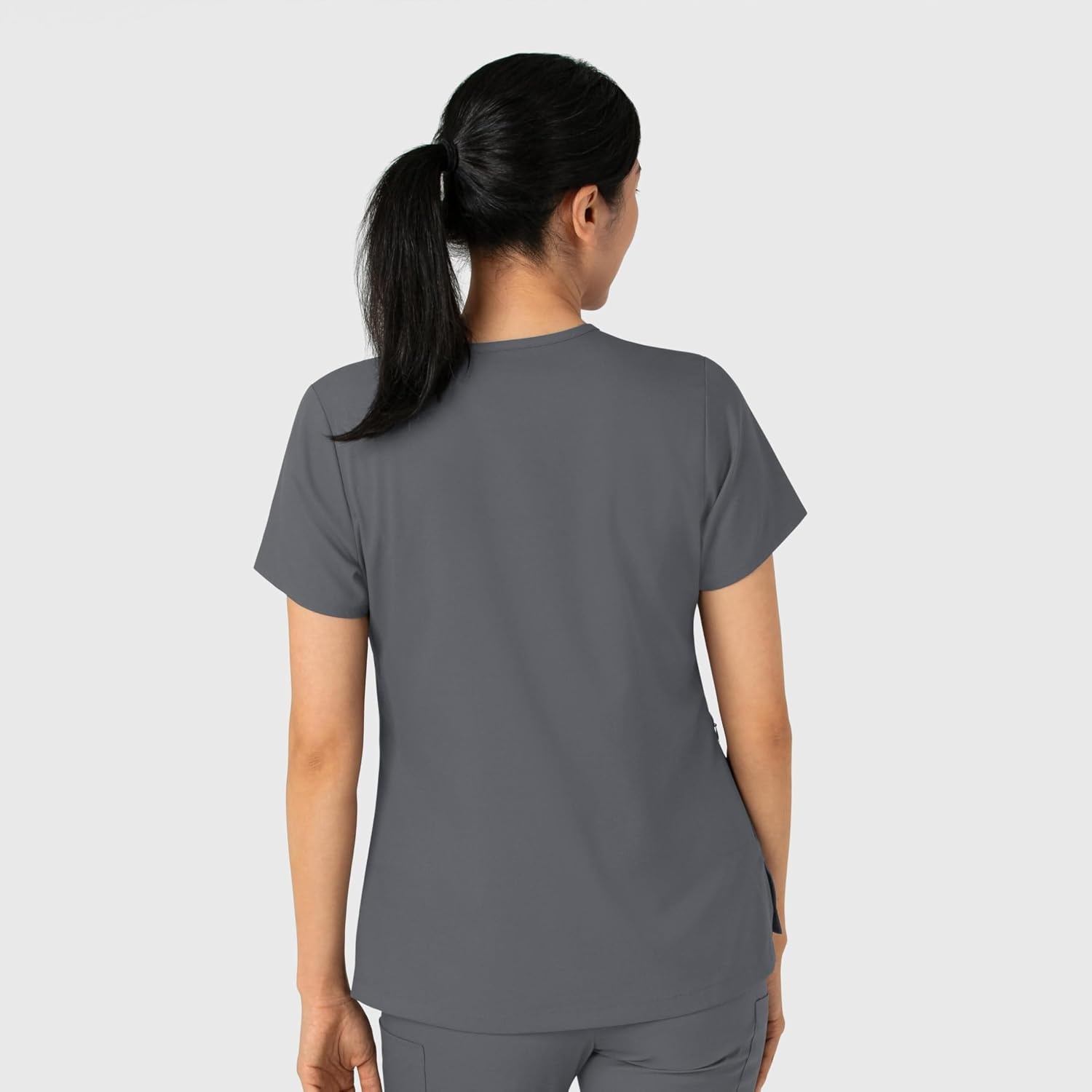 Wink Boundless Women’s Tuck-in Scrub Top(Pewter)