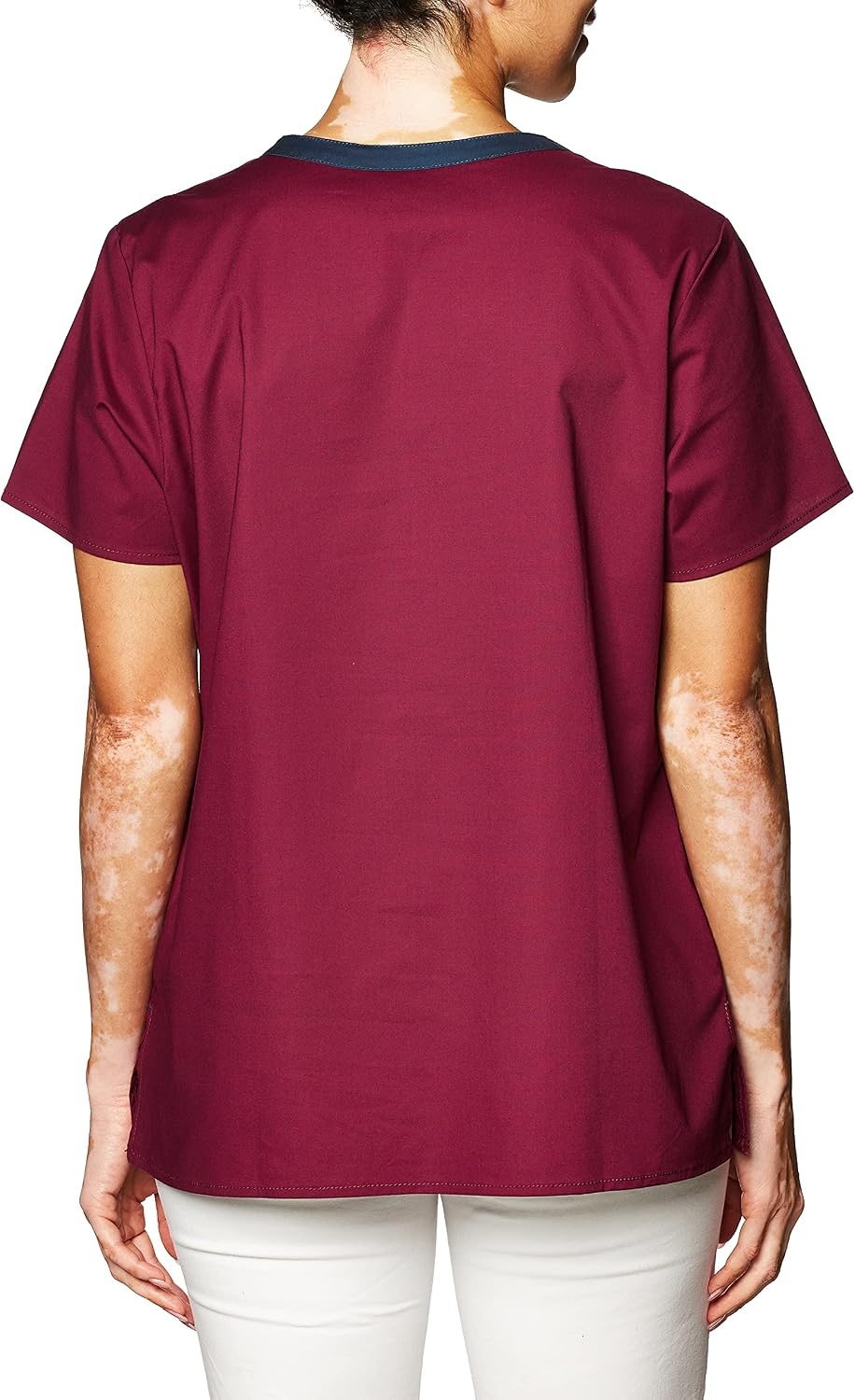 WonderWink Women’s Wonderflex Verity Scrub Top, Wine, XX-Large