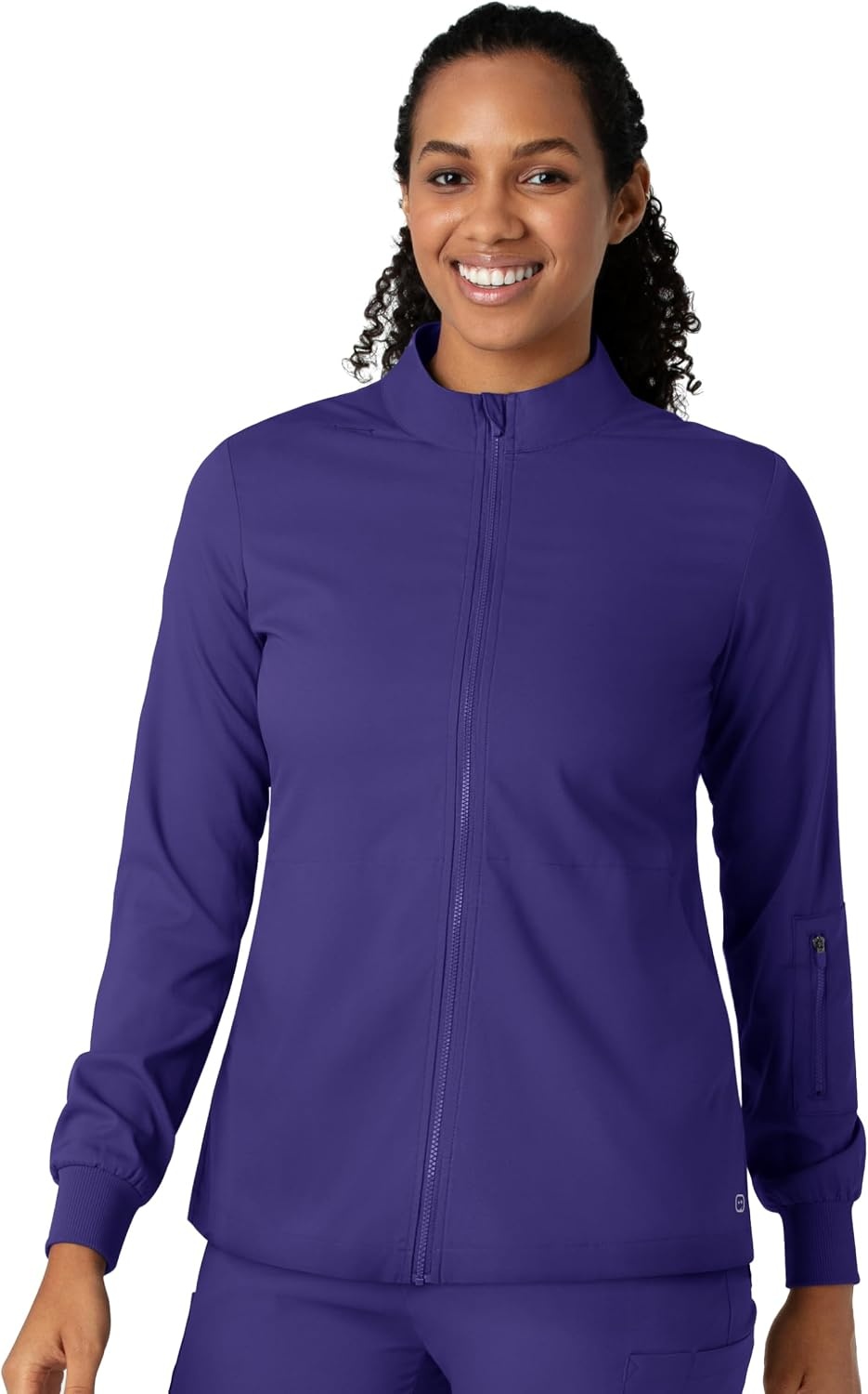 WINK Boundless Women’s Warm Up Scrub Jacket(Grape)