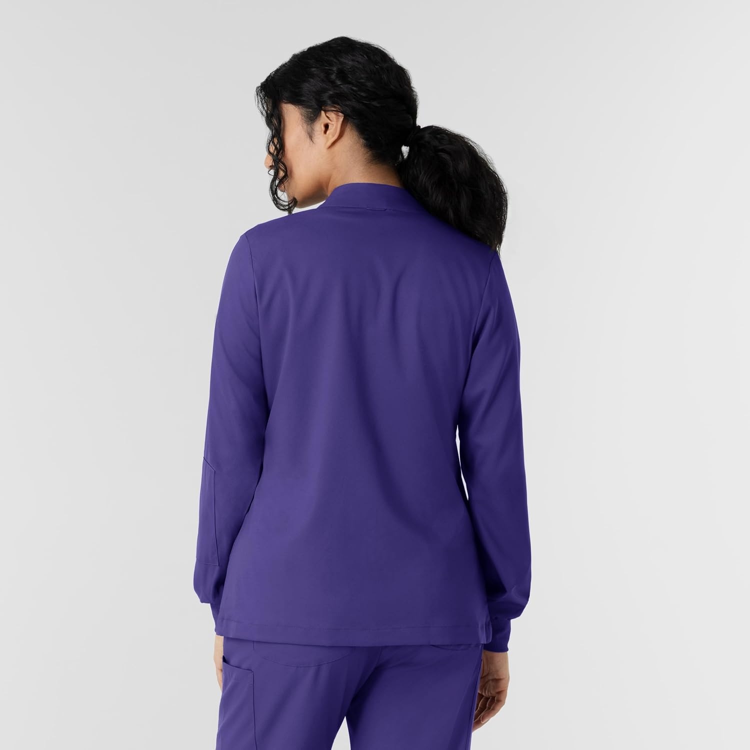 WINK Boundless Women’s Warm Up Scrub Jacket(Grape)