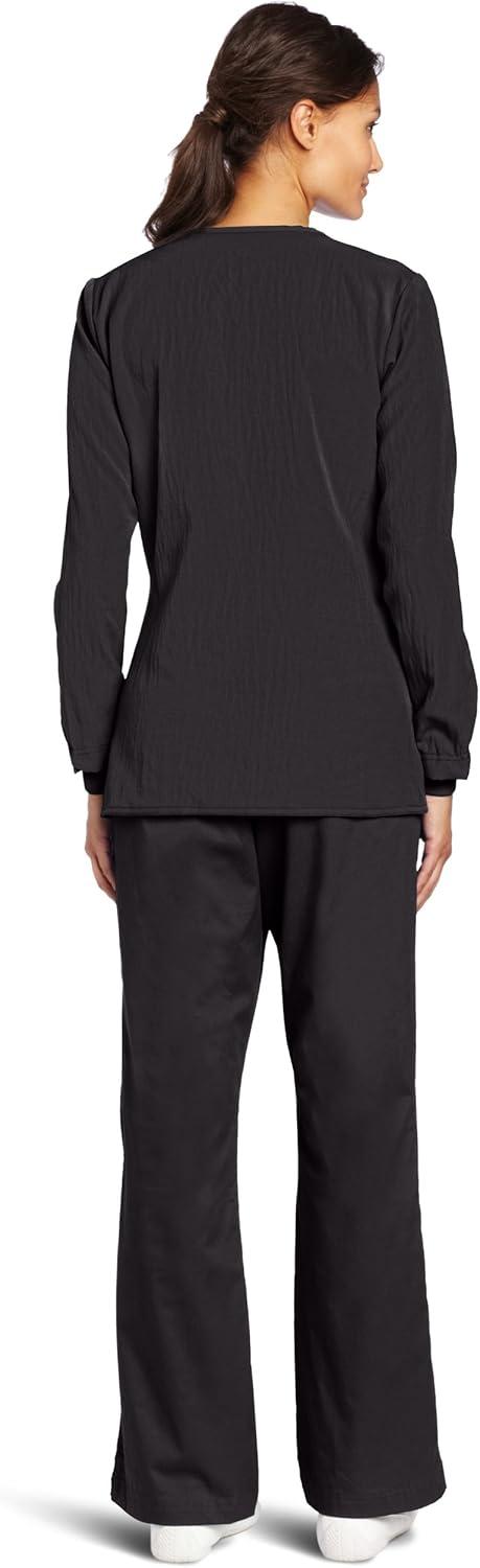 WonderWink Women’s Four-Stretch Sporty Button Front Scrub Jacket(Graphite)