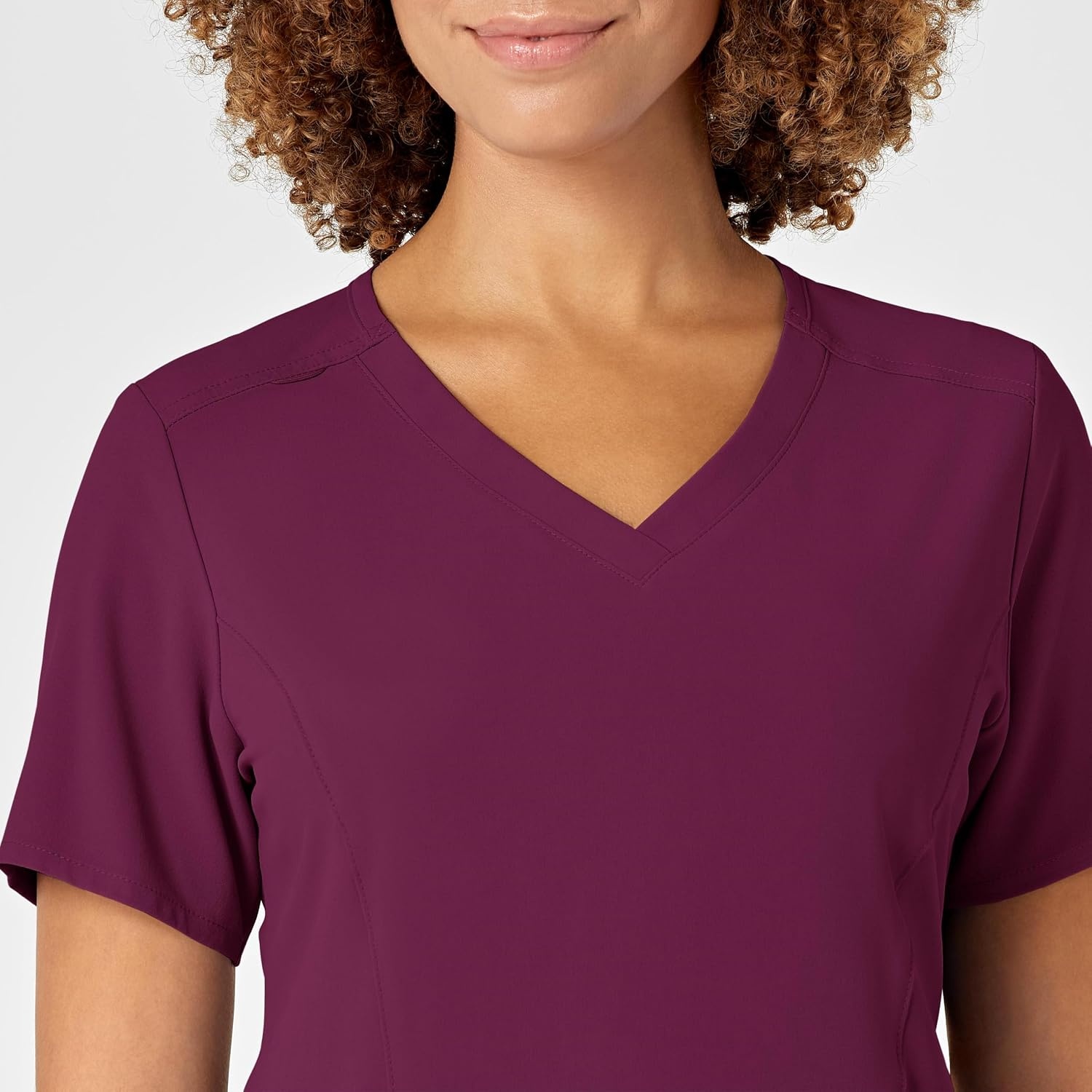Wink Renew Women’s V-Neck Scrub Top(Wine)