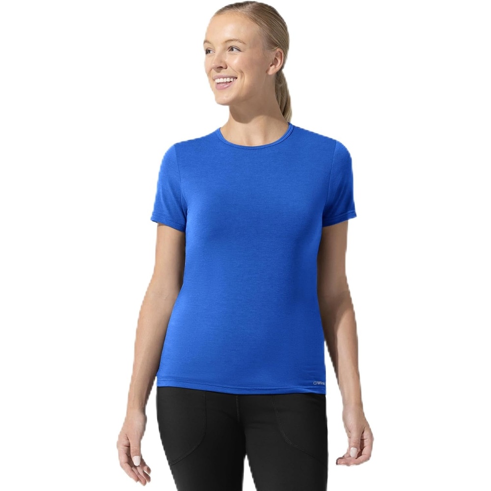 Wink Layers Women’s Short Sleeve Essential Tee(Royal)