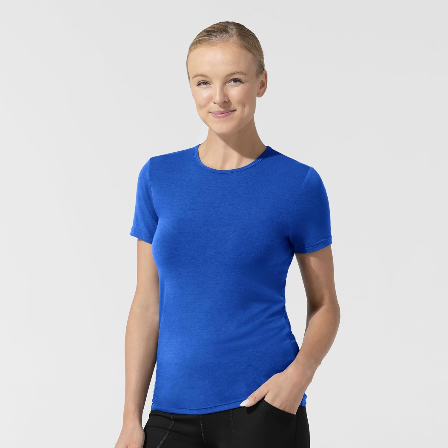 Wink Layers Women’s Short Sleeve Essential Tee(Royal)