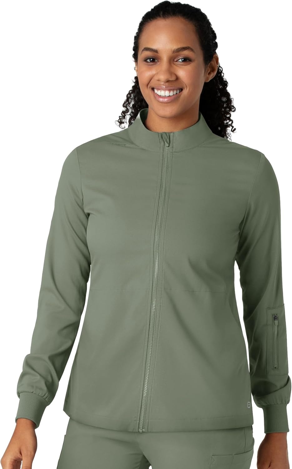 WINK Boundless Women’s Warm Up Scrub Jacket(Sage)