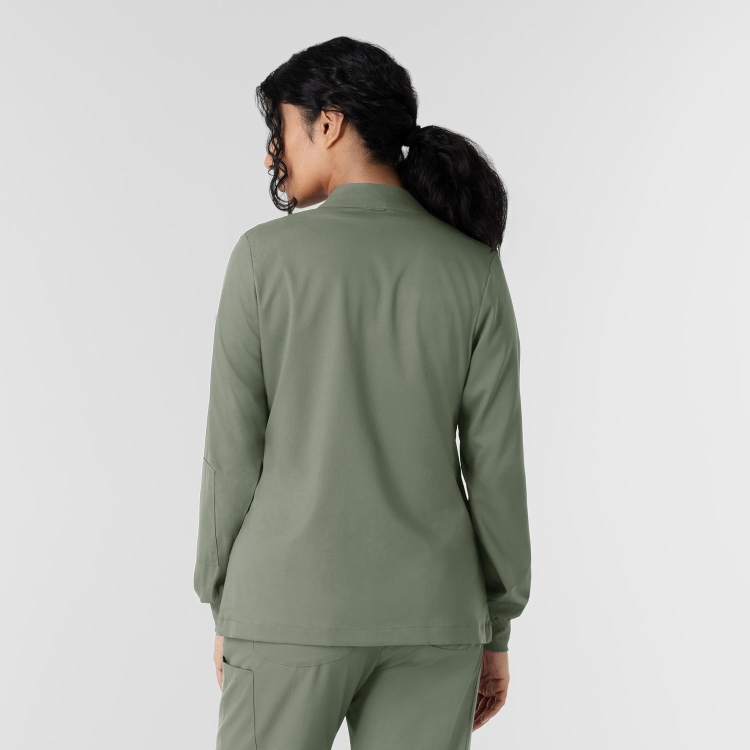 WINK Boundless Women’s Warm Up Scrub Jacket(Sage)