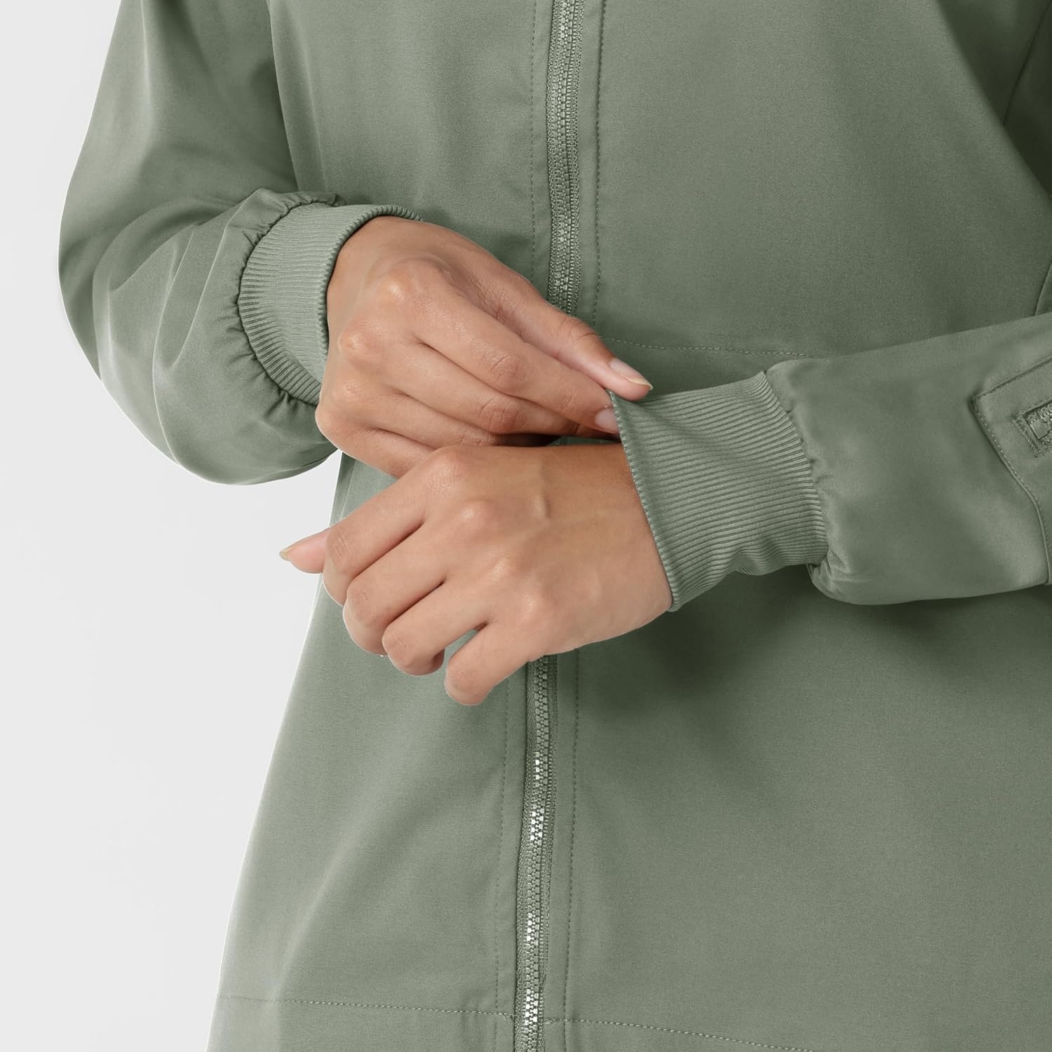 WINK Boundless Women’s Warm Up Scrub Jacket(Sage)