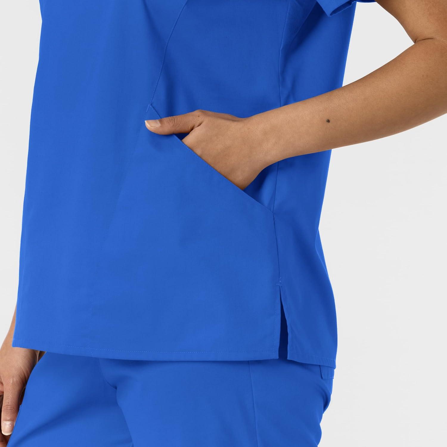 WINK Womens Scrub Top(Royal)