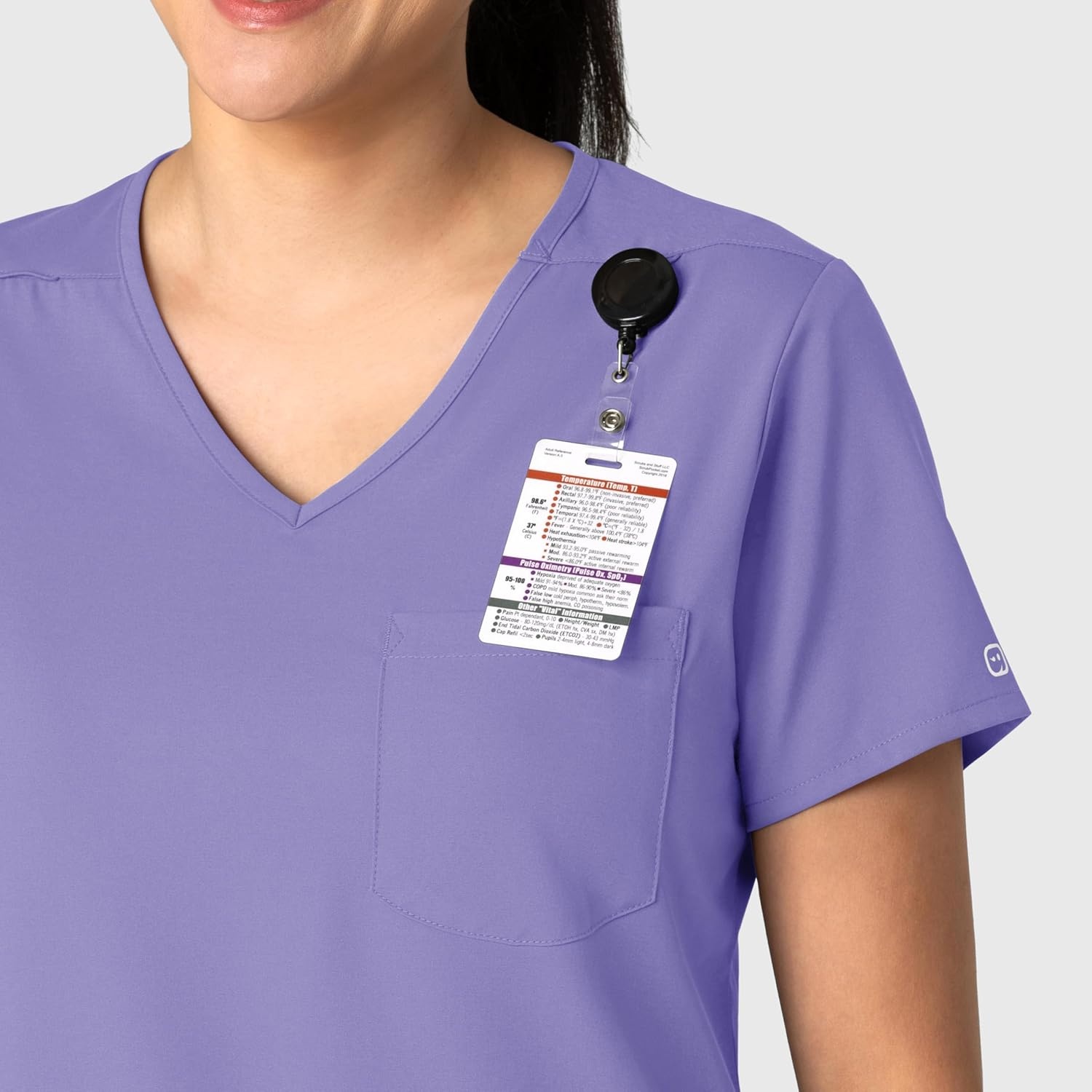 Wink Boundless Women’s Tuck-in Scrub Top(Iris Purple)
