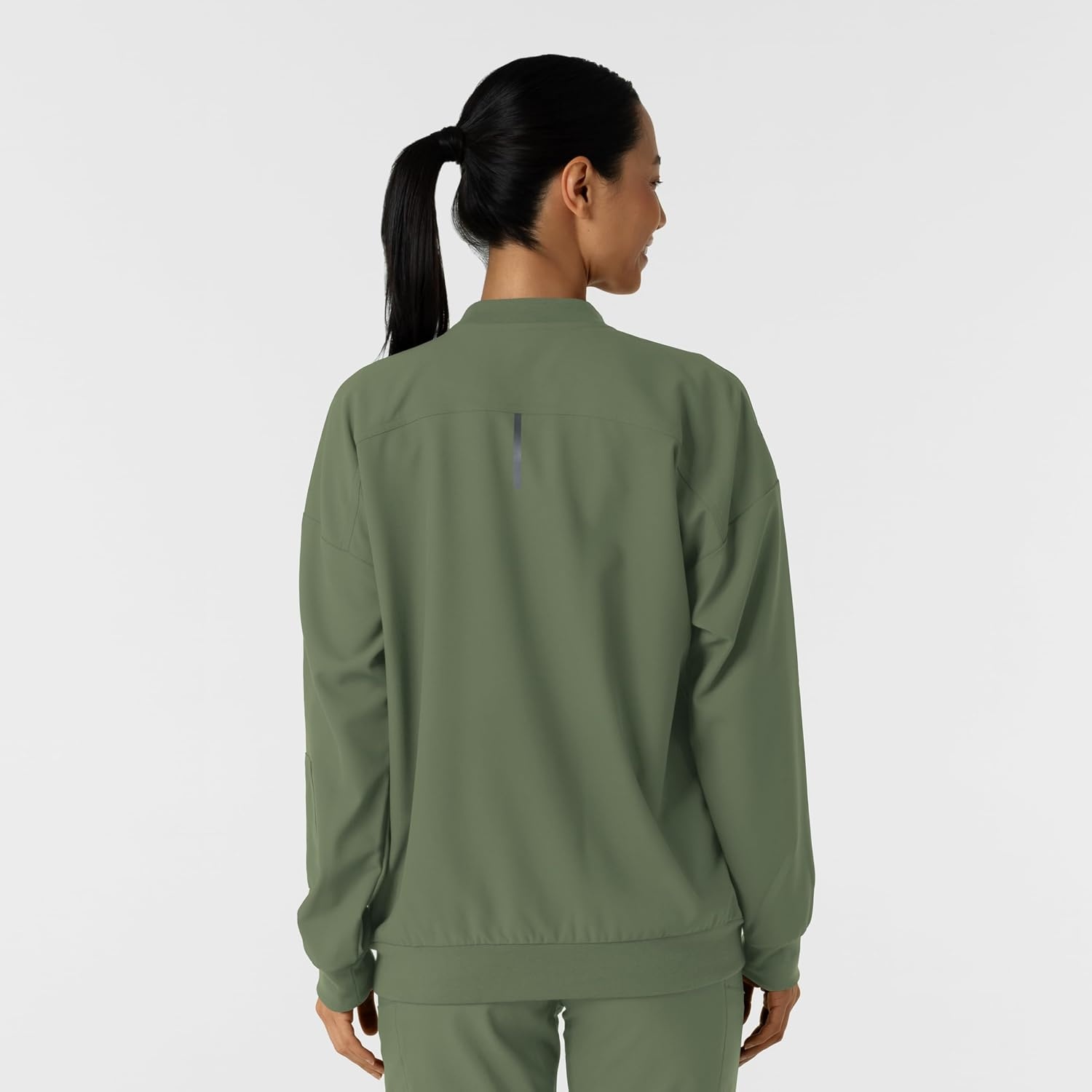 WINK Layers Women’s Bomber Scrub Jacket(Olive)
