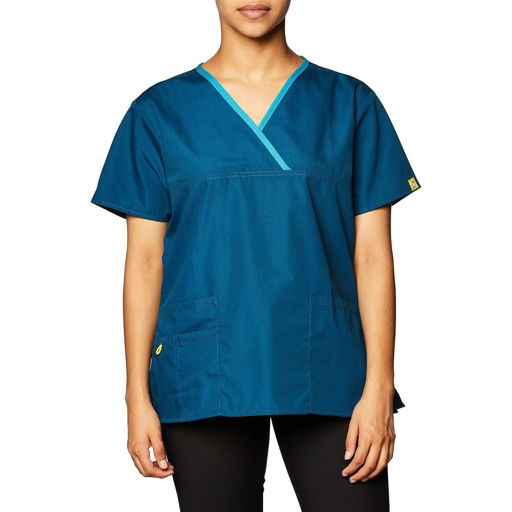 WonderWink Women’s Origins Charlie Scrub Top(Caribbean)