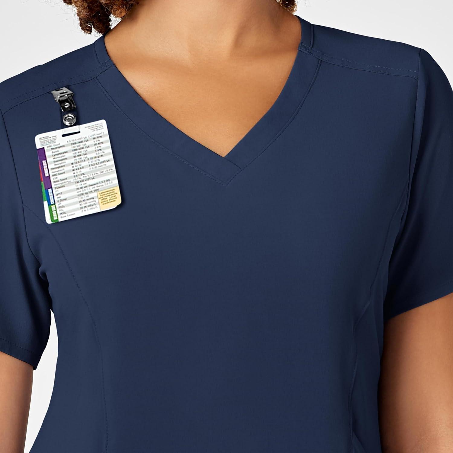 WonderWink Mens Women’s V-Neck Scrub Top(Navy)
