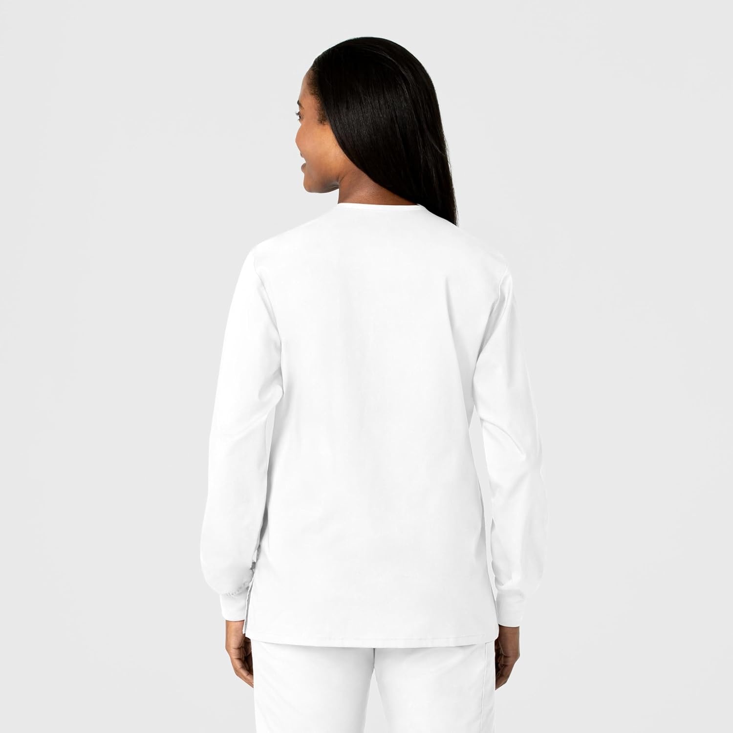 WonderWink Unisex Adult Unisex Snap Front Jacket(White)