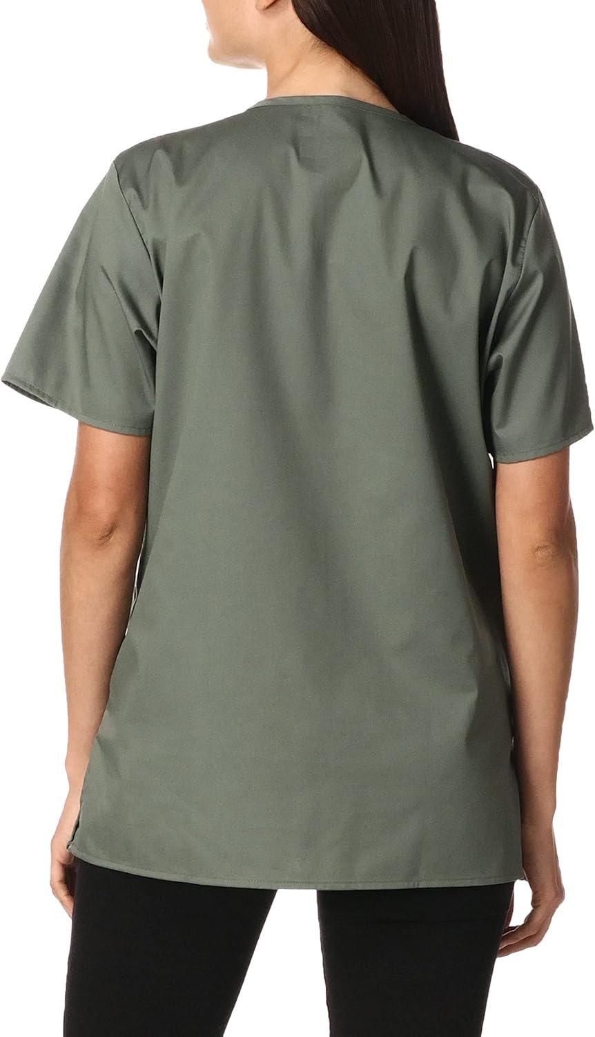 Wink W123 Women’s Mock Wrap Scrub Top(Olive)
