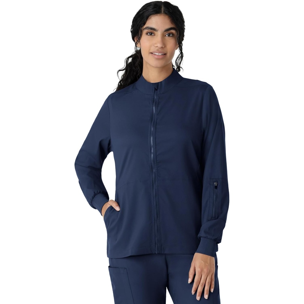 WINK Boundless Women’s Warm Up Scrub Jacket(Navy)