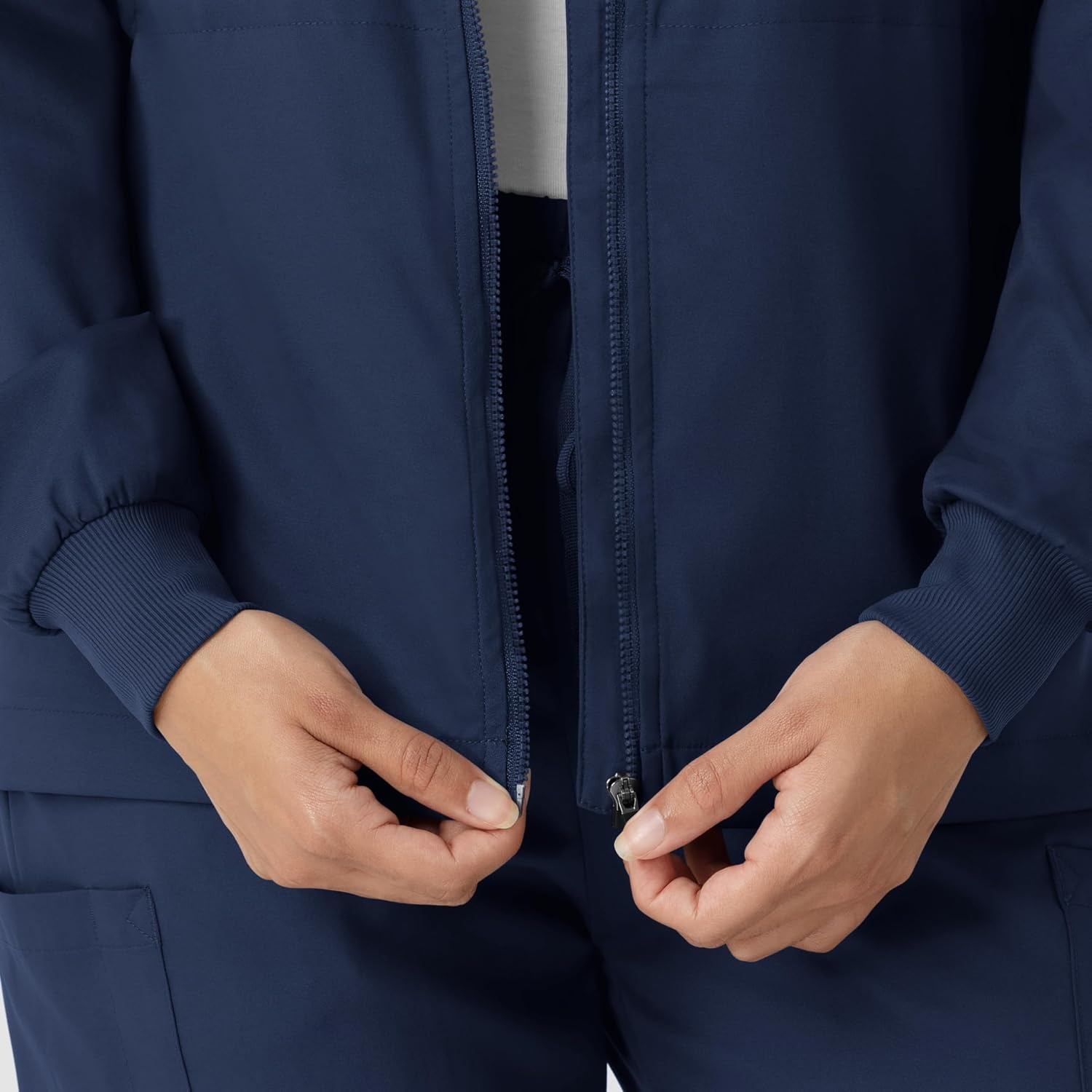 WINK Boundless Women’s Warm Up Scrub Jacket(Navy)