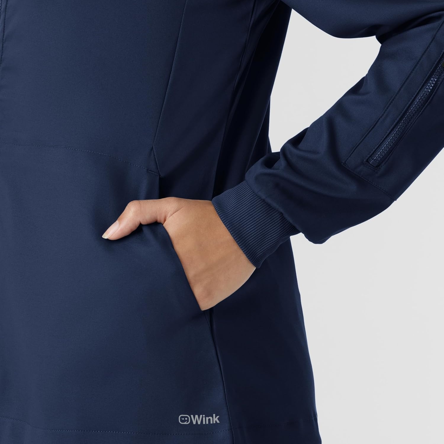 WINK Boundless Women’s Warm Up Scrub Jacket(Navy)