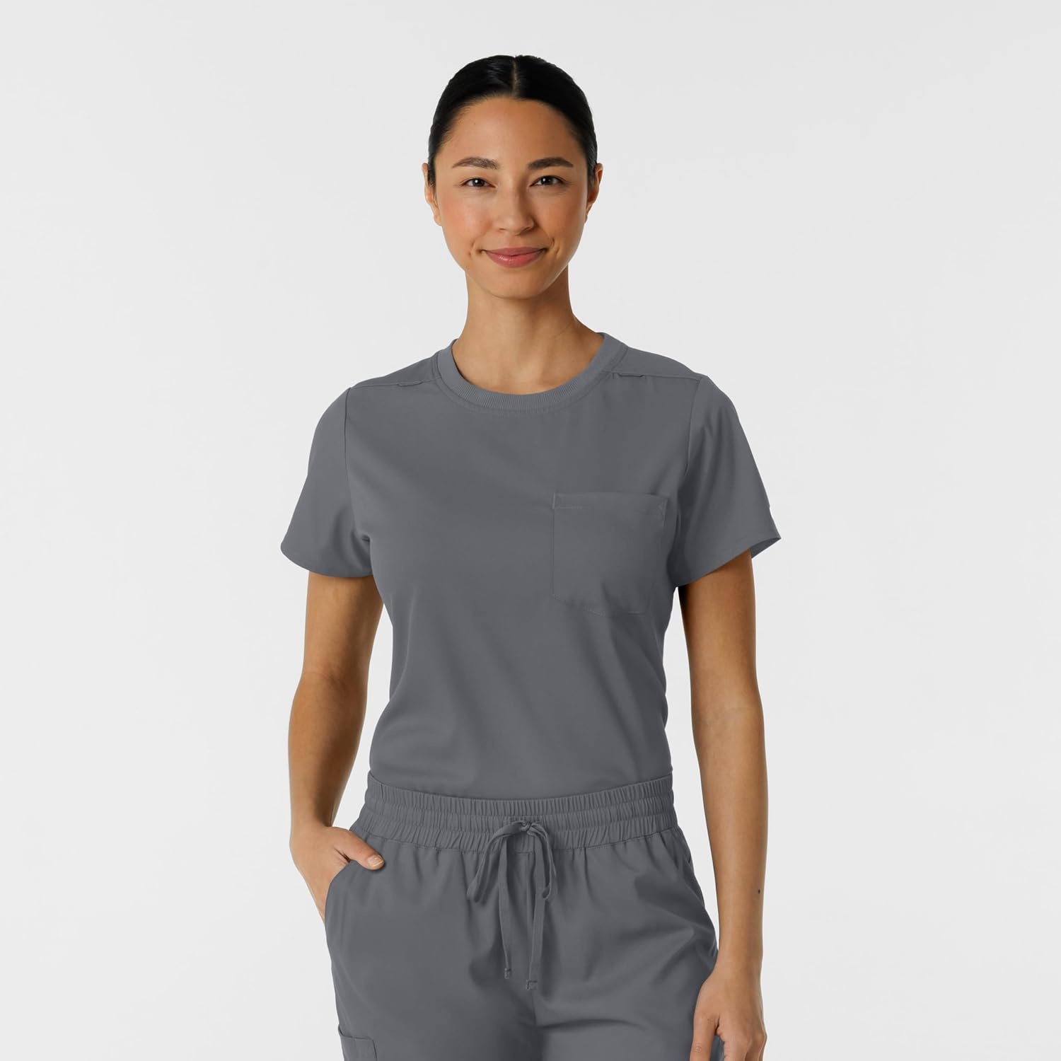 Wink Boundless Women’s Classic Scrub Tee(Pewter)