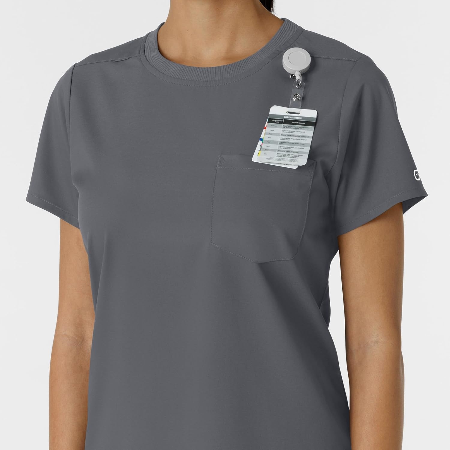 Wink Boundless Women’s Classic Scrub Tee(Pewter)