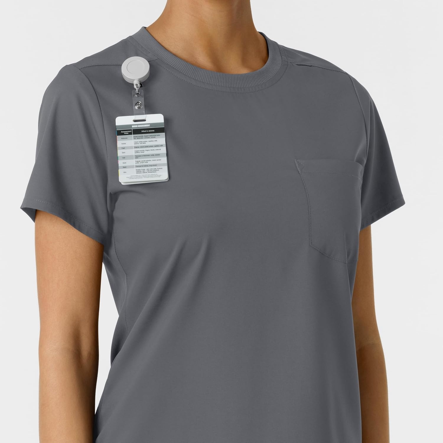 Wink Boundless Women’s Classic Scrub Tee(Pewter)