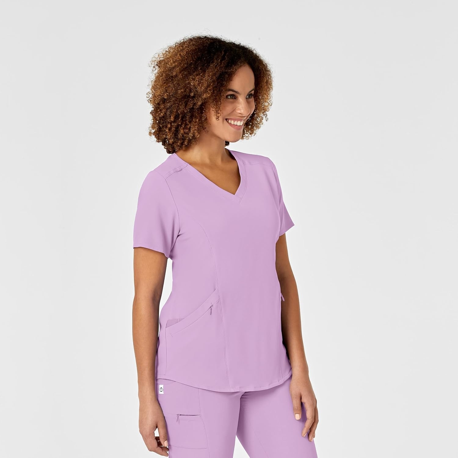 Wink Renew Women’s V-Neck Scrub Top(Violet Tulle)