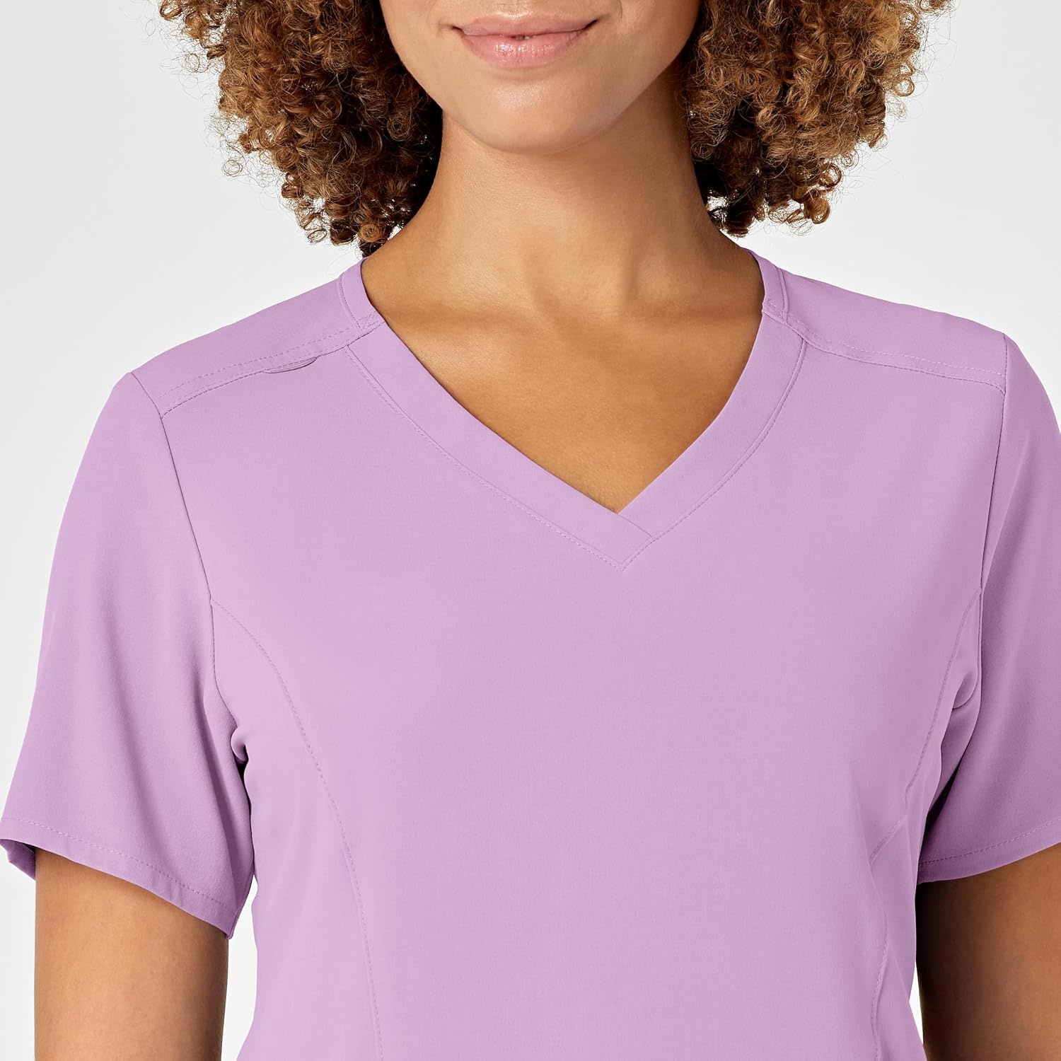 Wink Renew Women’s V-Neck Scrub Top(Violet Tulle)