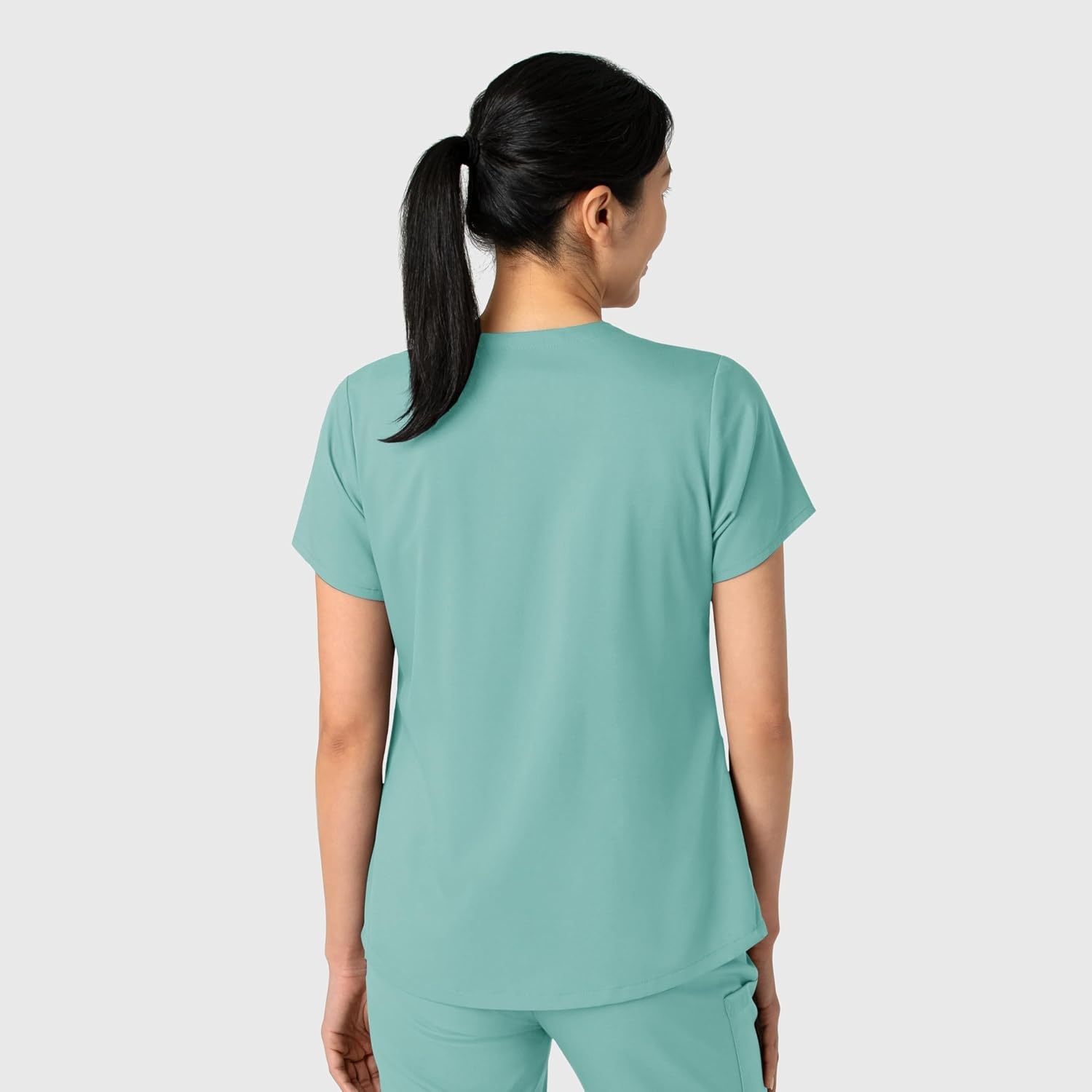 Wink Boundless Women’s 2-Pocket V-Neck Scrub Top(Turquoise)
