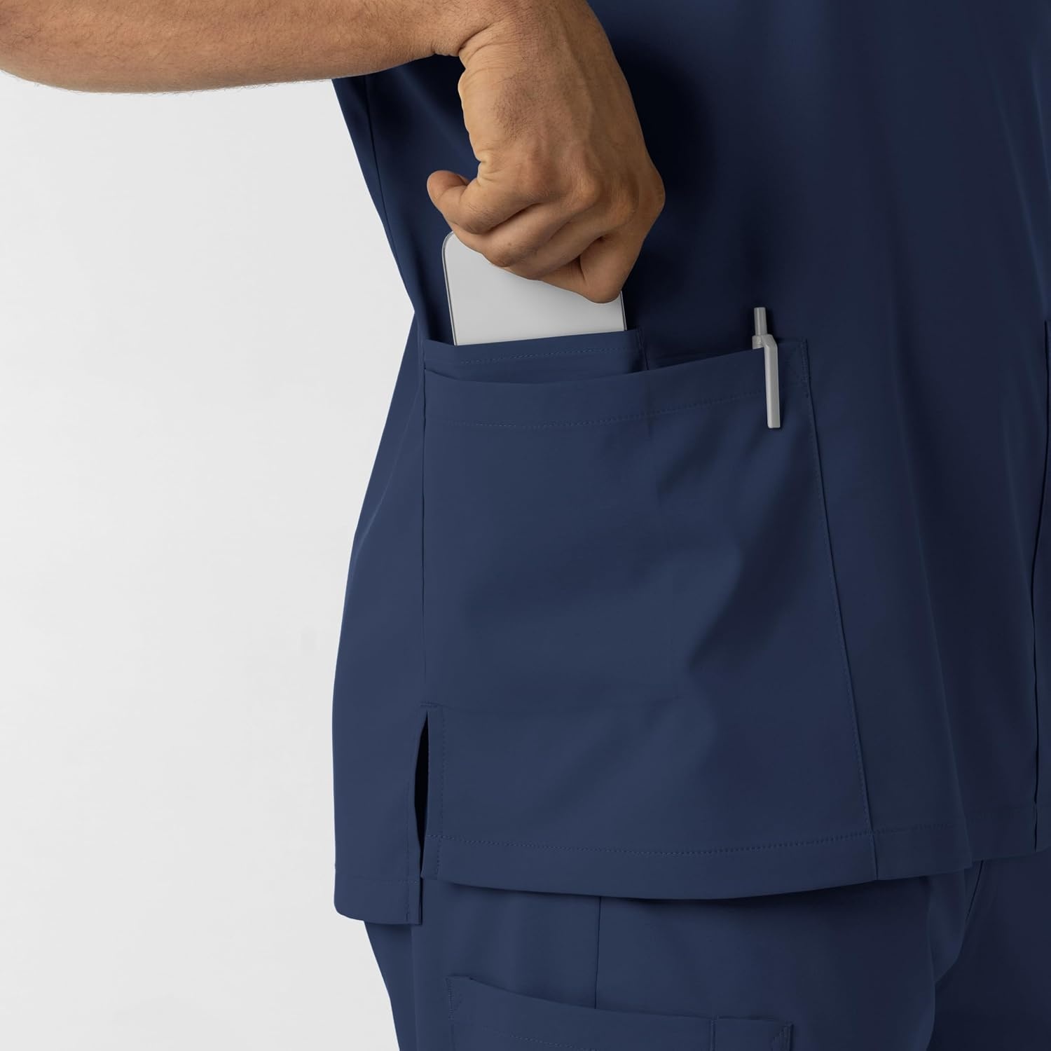Wink Boundless Unisex V-Neck Scrub Top(Navy)