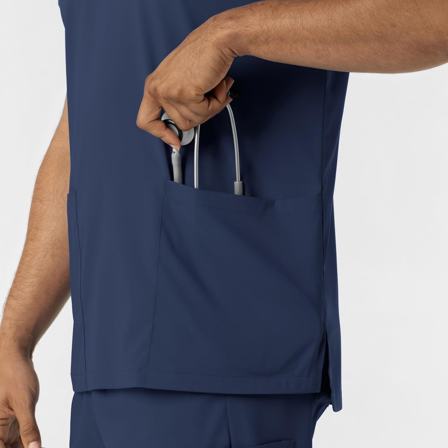 Wink Boundless Unisex V-Neck Scrub Top(Navy)