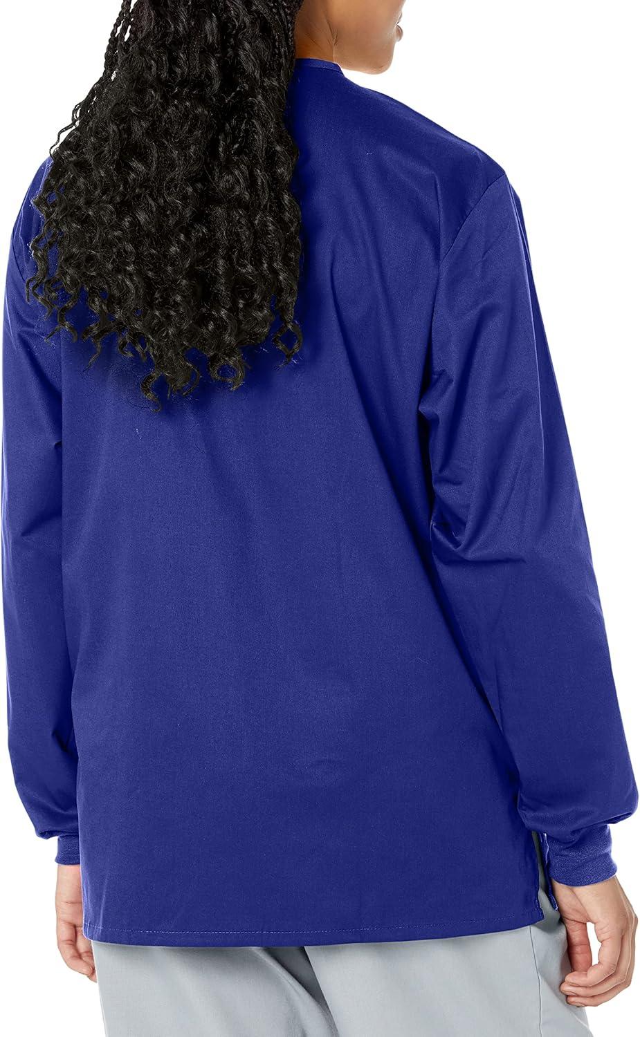WonderWink womens Snap Front Jacket(Galaxy Blue)