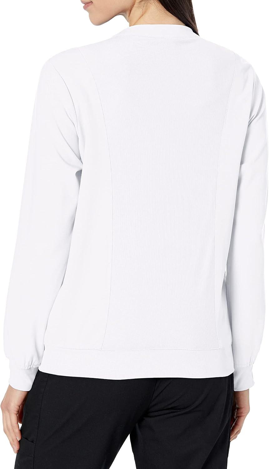 WonderWink womens Bomber Jacket(White)
