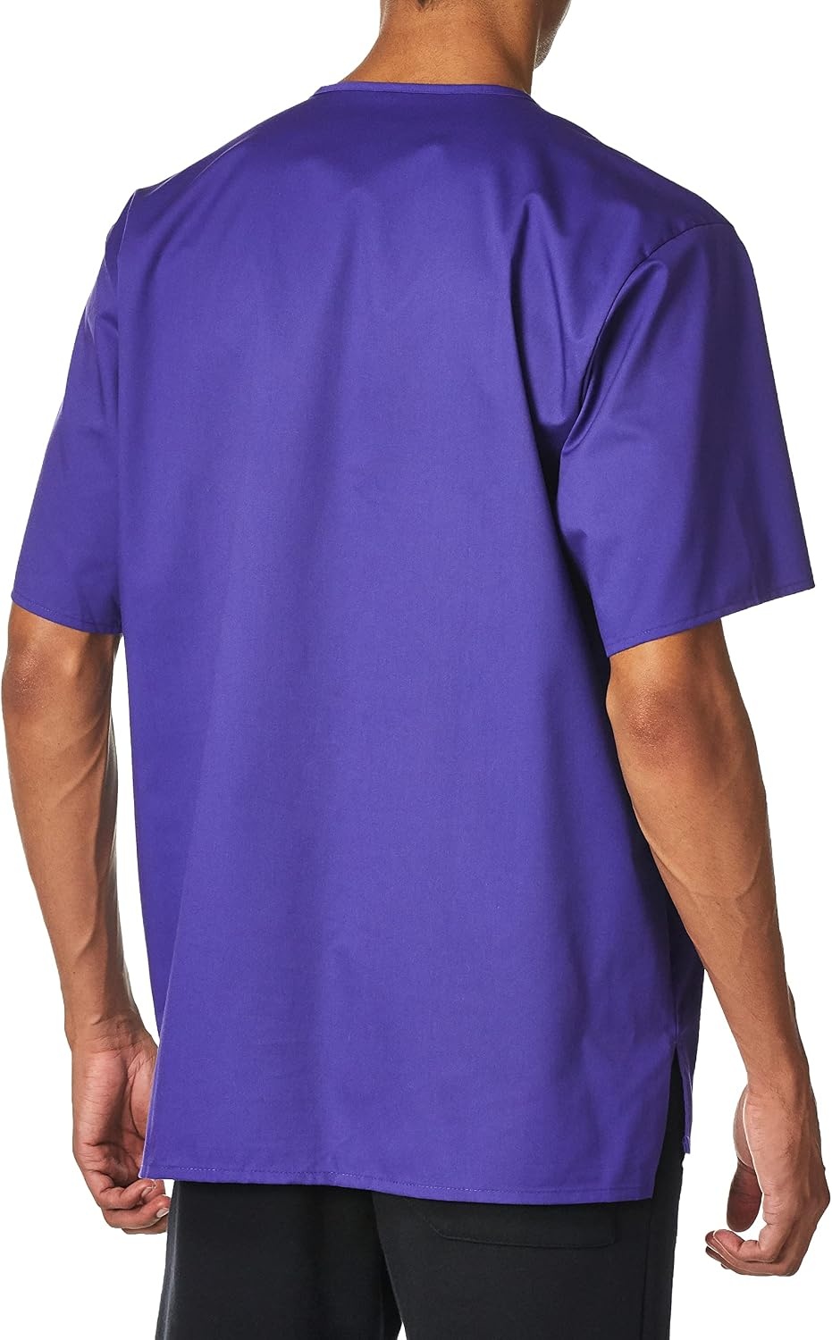 WonderWink Men’s Big Wonderwork Big Men’s V Neck Scrub Top(Grape)