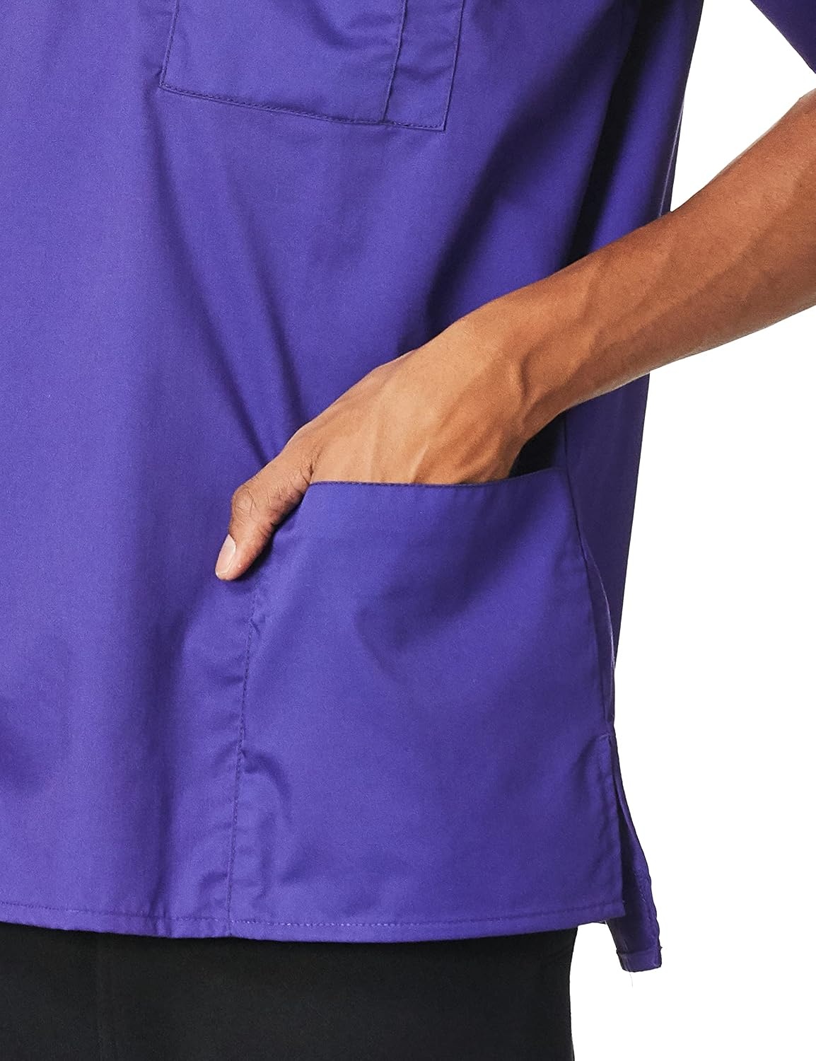 WonderWink Men’s Big Wonderwork Big Men’s V Neck Scrub Top(Grape)