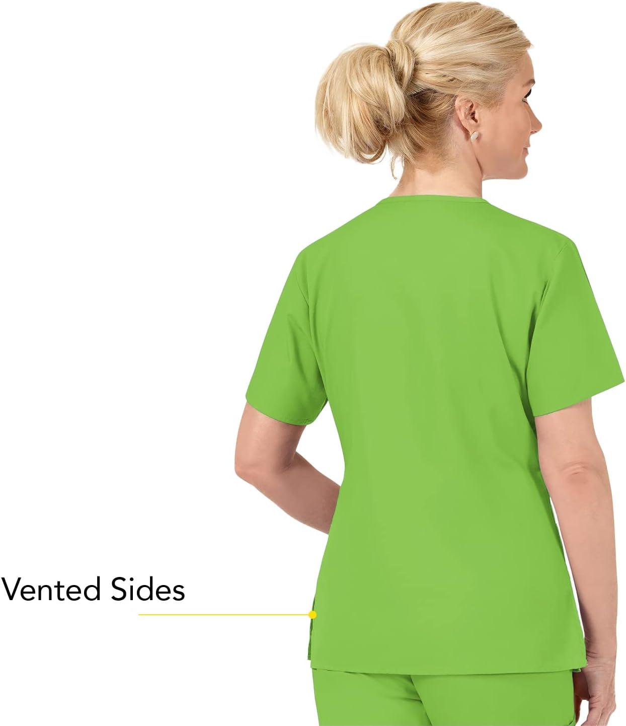 WonderWink Women’s Origins Bravo Scrub Top(Green Apple)