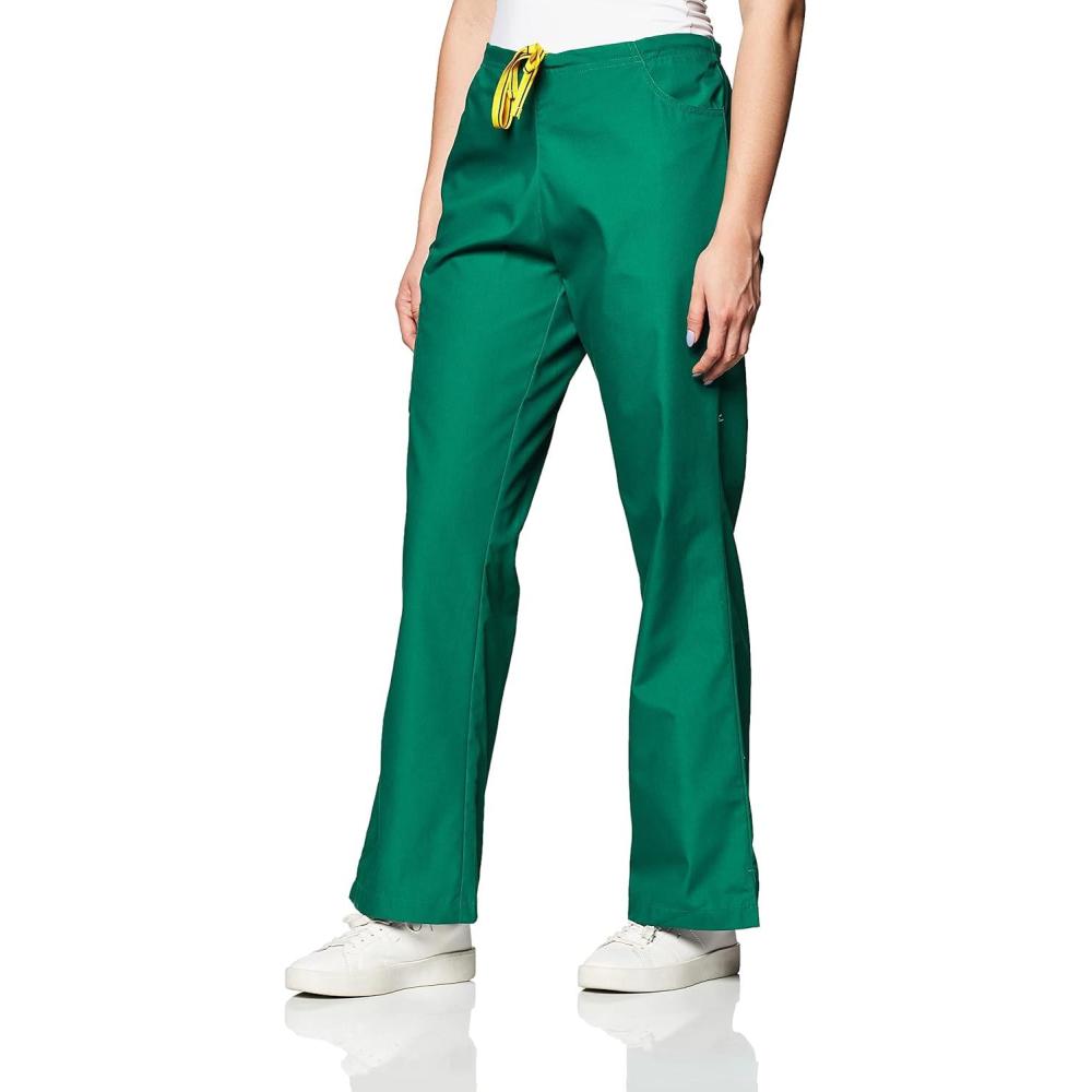 WonderWink Women’s Moderate Flare Leg Cargo Pant(Hunter Green)