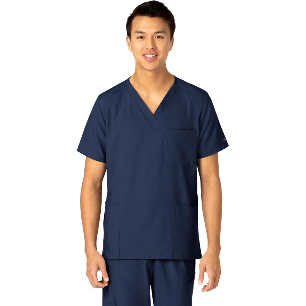 WonderWink Womens 4-Pocket Utility Top(Navy)