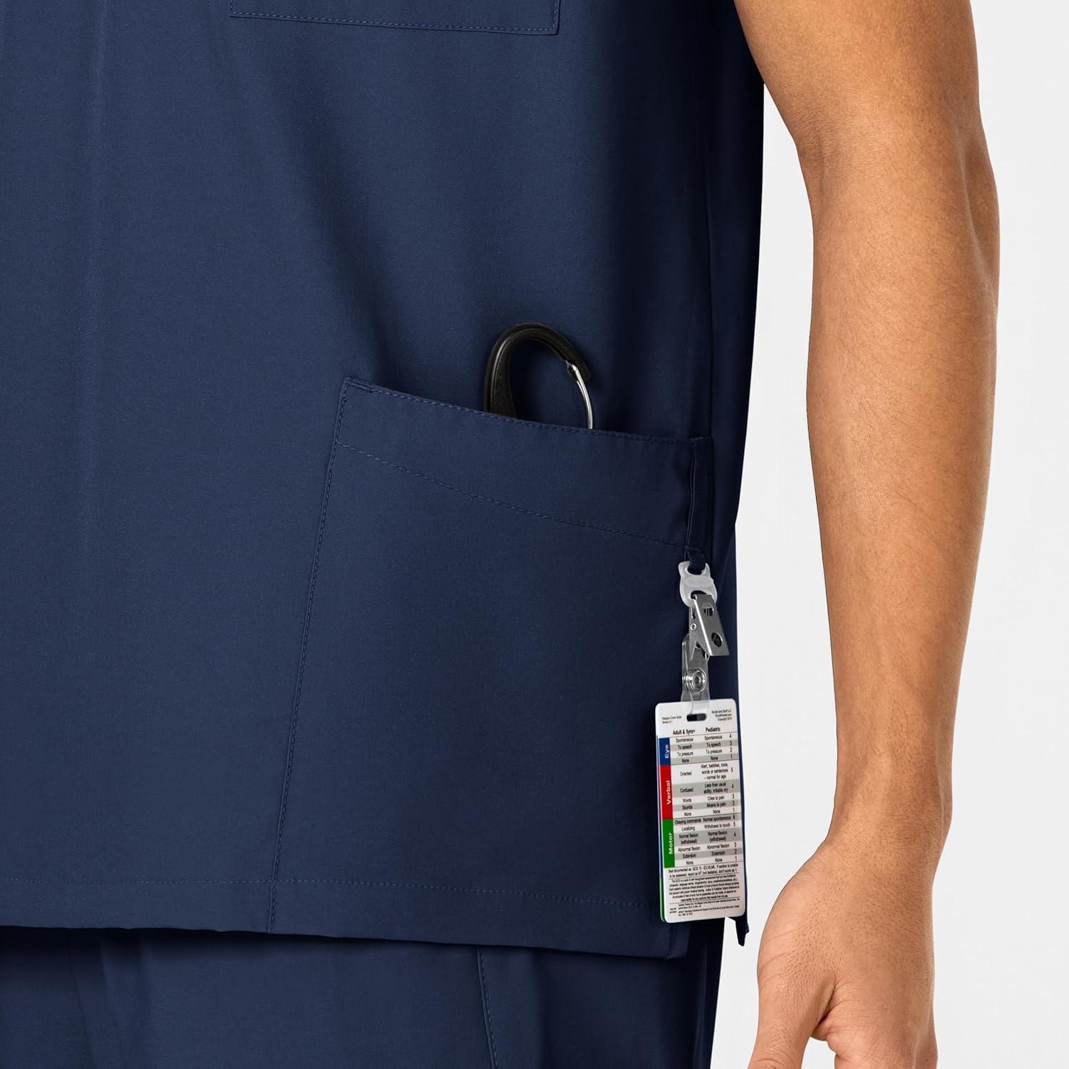WonderWink Womens 4-Pocket Utility Top(Navy)