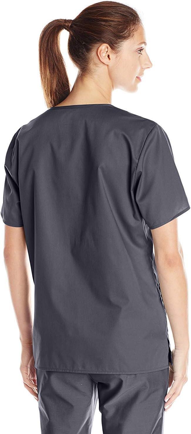 WonderWink Unisex-Adult Unisex V-Neck Top(Pewter)