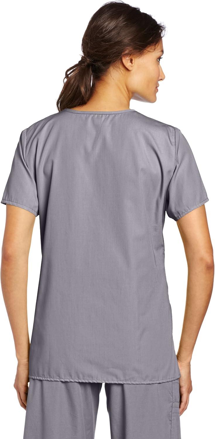 WonderWink Women’s Origins Golf Scrub Top(Pewter)