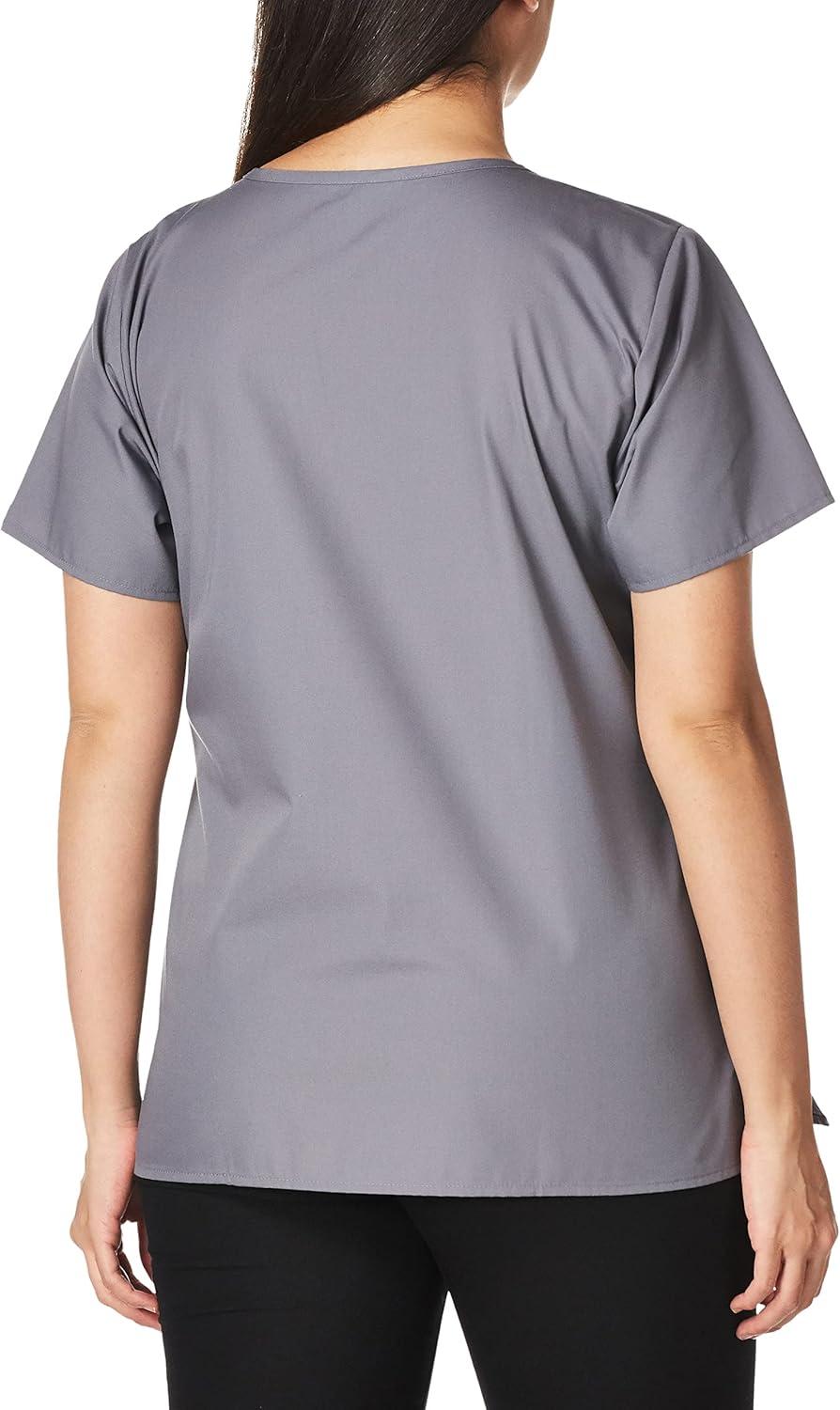 WonderWink Women’s Origins Golf Scrub Top(Pewter)
