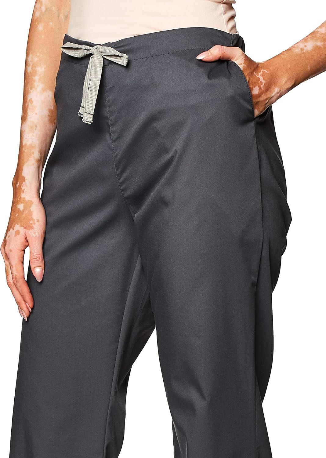 Wink WonderWORK Scrubs for Women, Flare Leg Scrub Pants(Pewter)