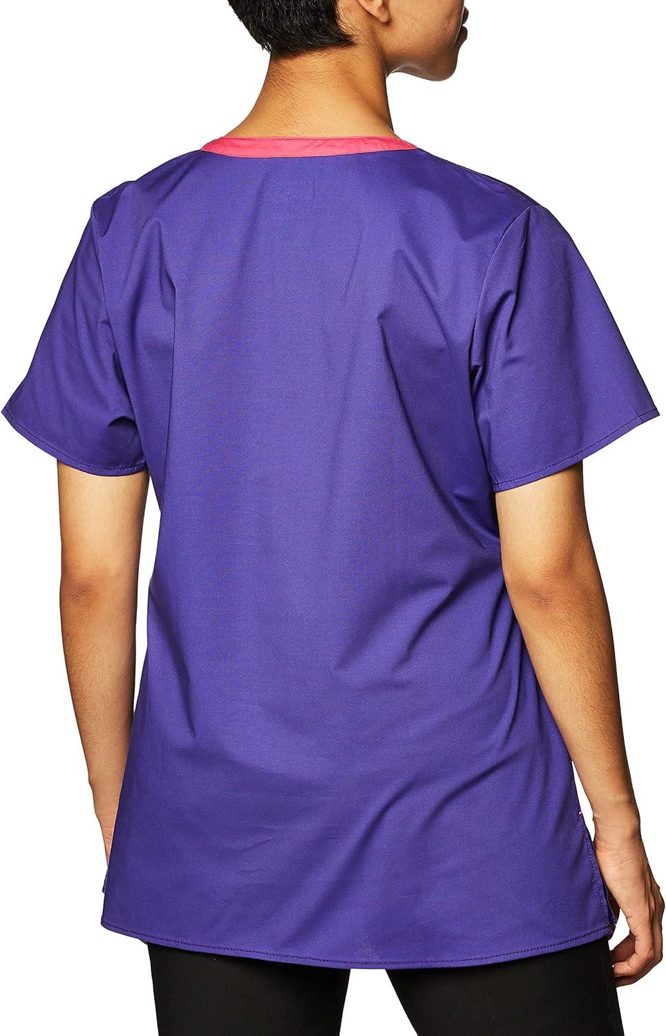 WonderWink Womens Wonderflex Patience Women’s Scrub Top(Grape)