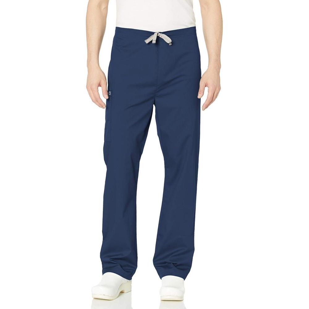 WonderWink Unisex-Adult Drawstring Cargo Pant(Navy)