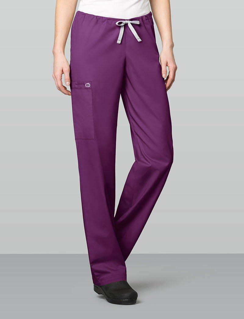WonderWink Womens WonderWink Drawstring Cargo Pant(Chocolate)